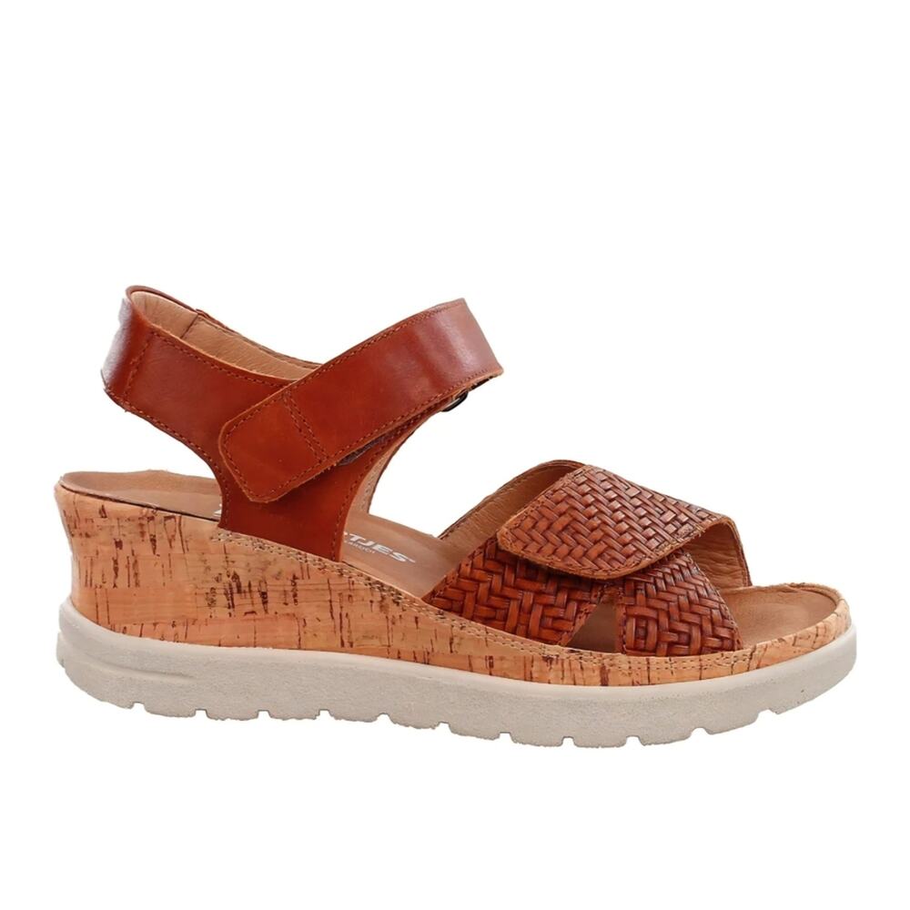 Hartjes Jazz Ecru Cognac Sandal Size 39 8.5